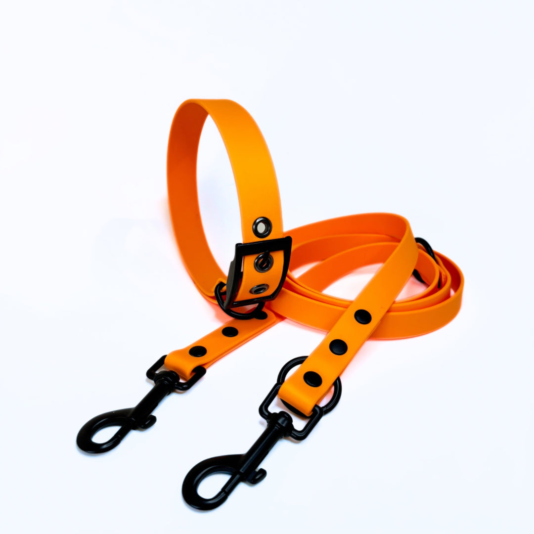 Halsband Biothane, Peach Orange