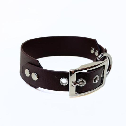 Halsband Biothane, Dunkelbraun, extra breit