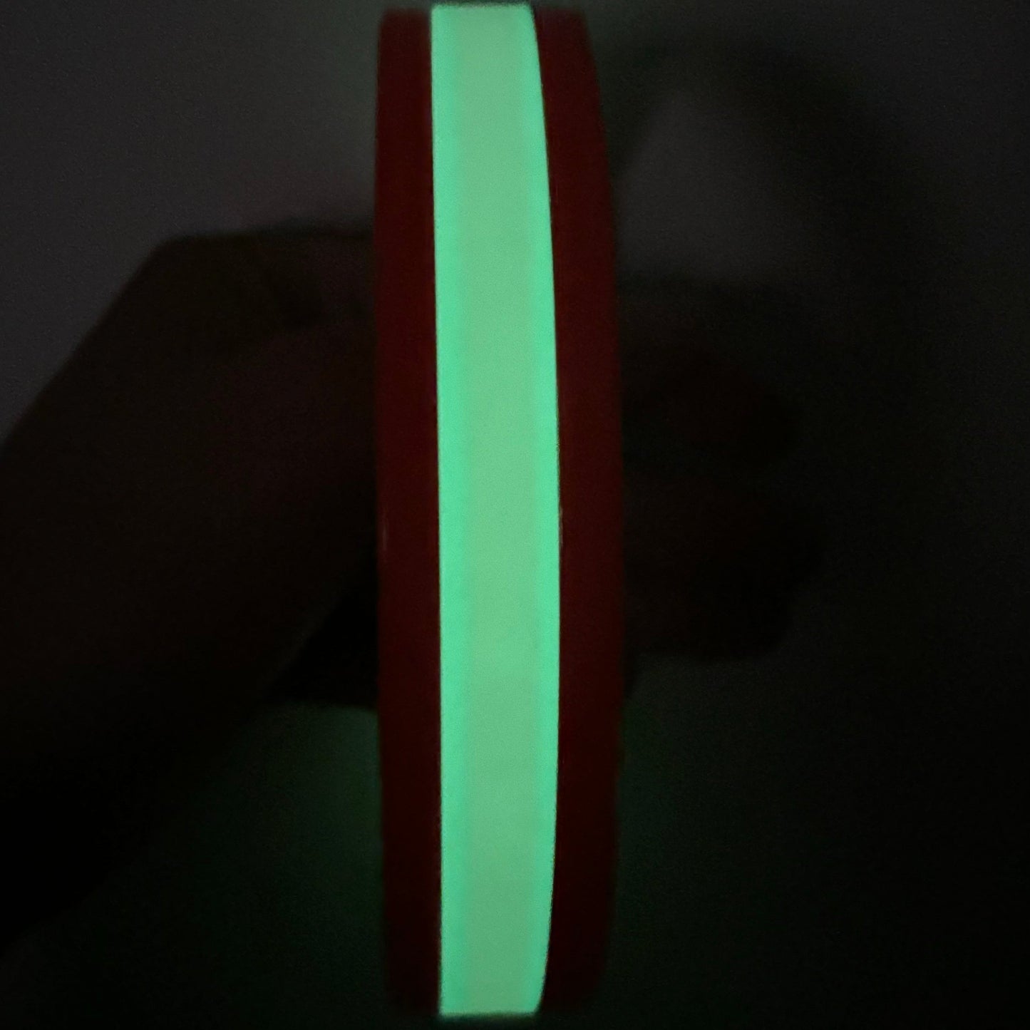 Halsband Biothane, Neon Orange, "Glow in the dark"