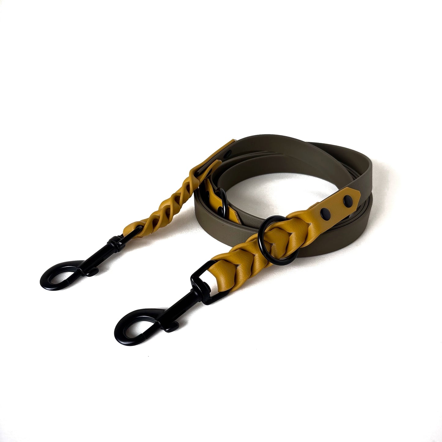 Biothaneleine, Oliv und Senf Gelb, verstellbar