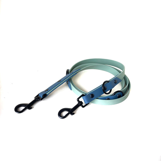 Biothaneleine, Sea Grün und Petrol Blau, verstellbar