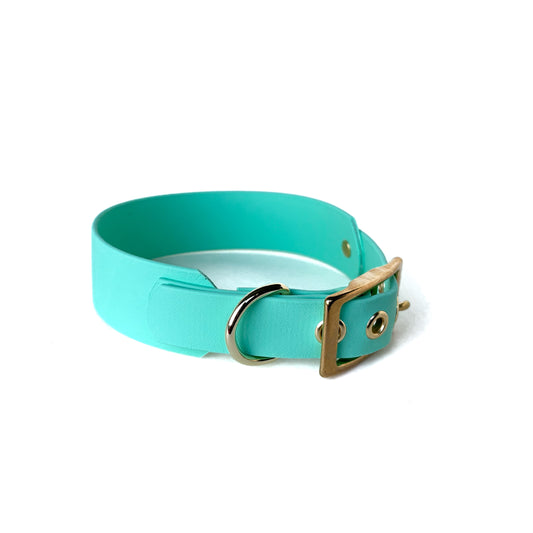 Halsband Biothane, Mint, breit