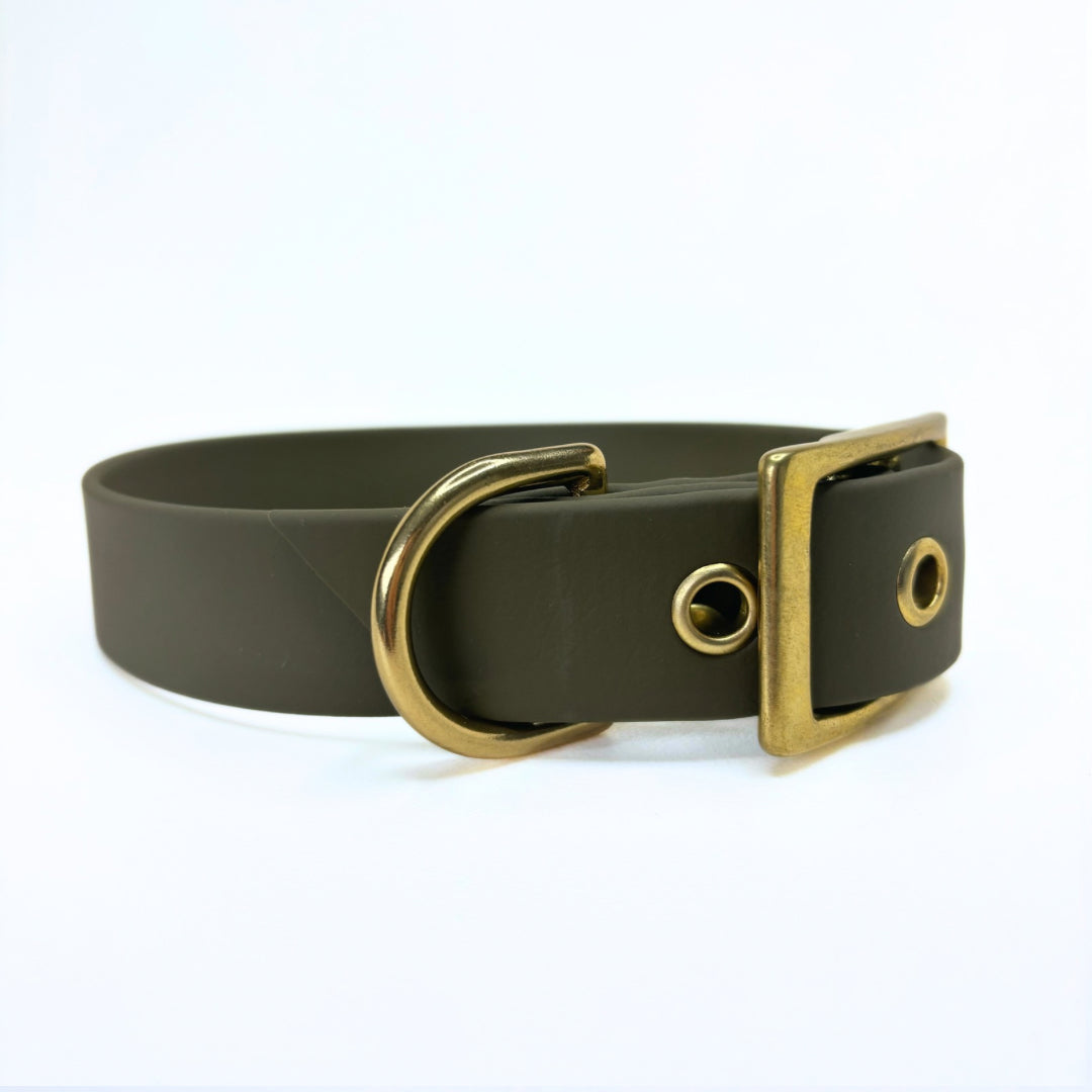 Halsband Biothane, Olive, verstellbar