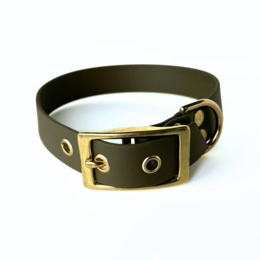 Halsband Biothane, Olive, verstellbar