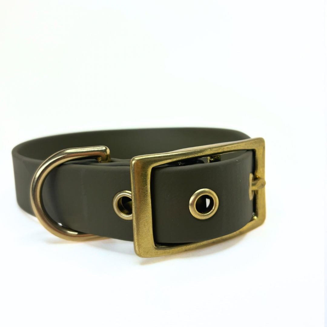 Halsband Biothane, Olive, verstellbar