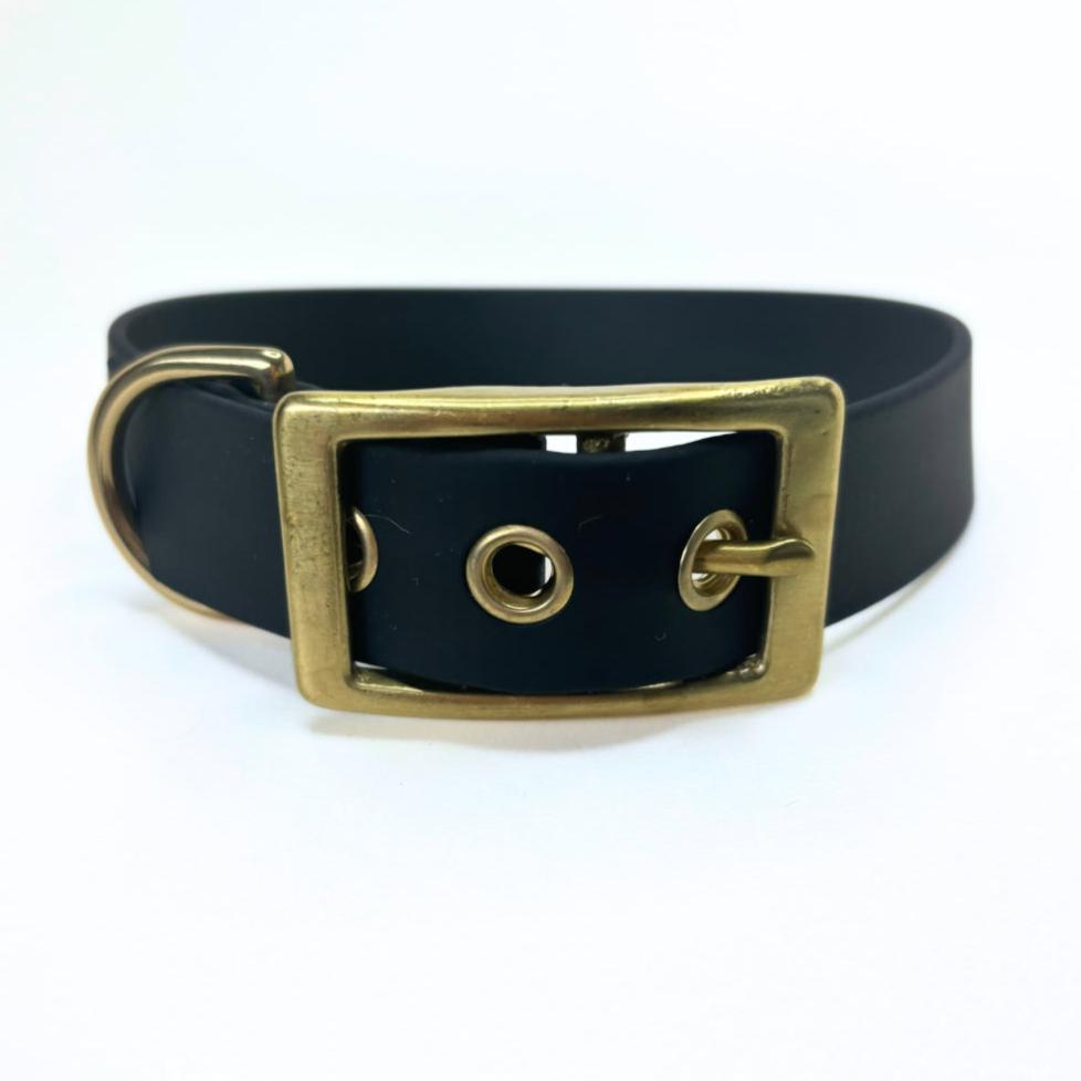 Halsband Biothane, Schwarz, verstellbar